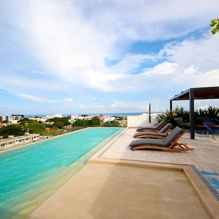 Apartment Near The Beach, Rooftop, Pool, Sea View. Плайя-дель-Кармен Екстер'єр фото